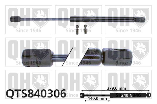 QUINTON HAZELL gázrugó, csomag-/poggyásztér QTS840306