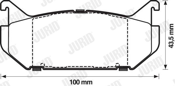 JURID 572161J Brake Pad Set, disc brake