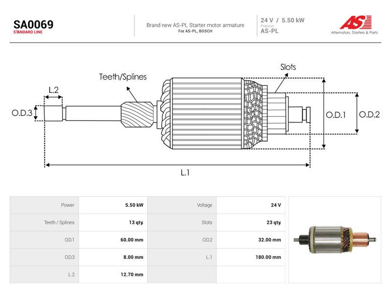 Ankur, starter, AS-PL SA0069