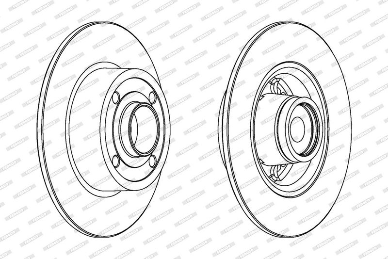 FERODO Disque de frein DDF1571-1