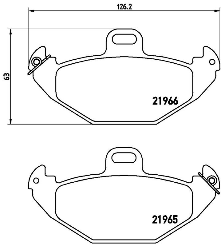 Piduriklotsi komplekt, ketaspidur, BREMBO P 68 021
