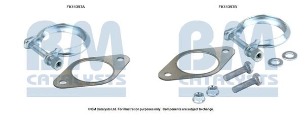 BM CATALYSTS Mounting Kit, soot/particulate filter FK11397