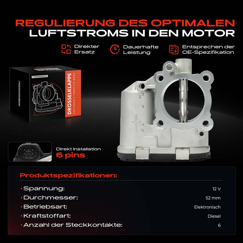 Frankberg 5481FB0043709 Throttle Body