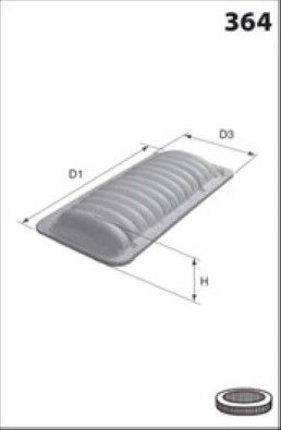 MISFAT Filtre à air P175