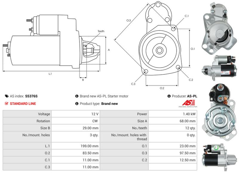 AS-PL S5376S Starter