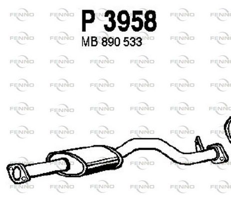 FENNO középső hangtompító P3958