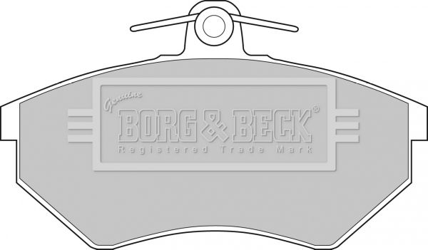 BORG & BECK fékbetétkészlet, tárcsafék BBP1427