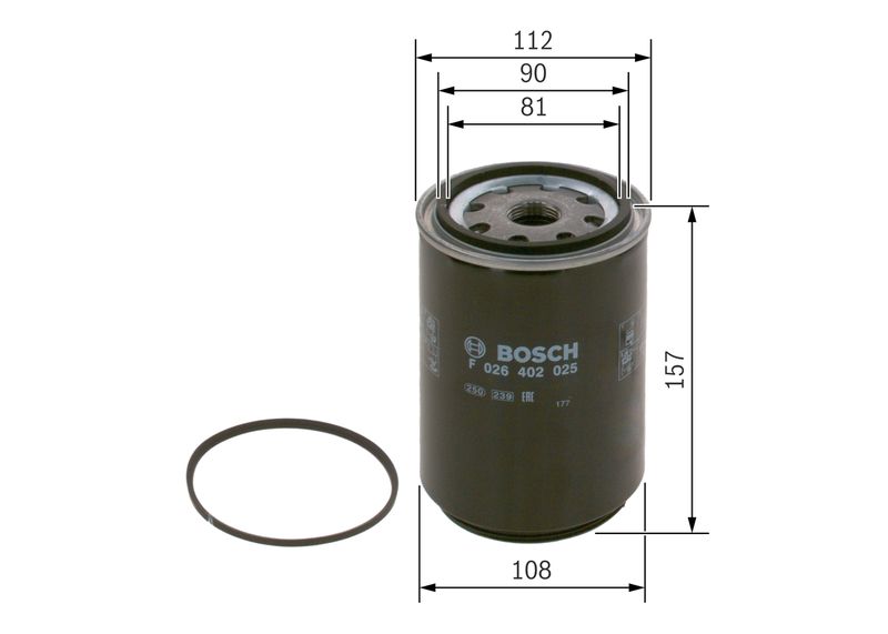 BOSCH F 026 402 025 Fuel Filter