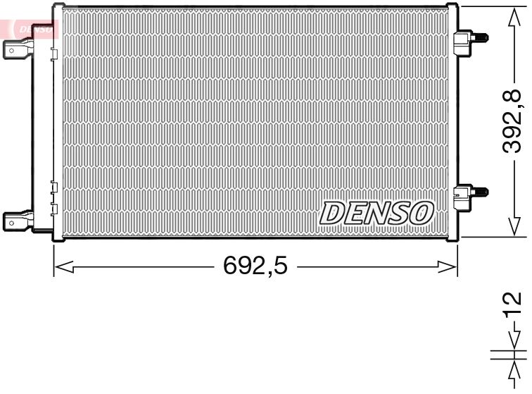DENSO kondenzátor, klíma DCN20047