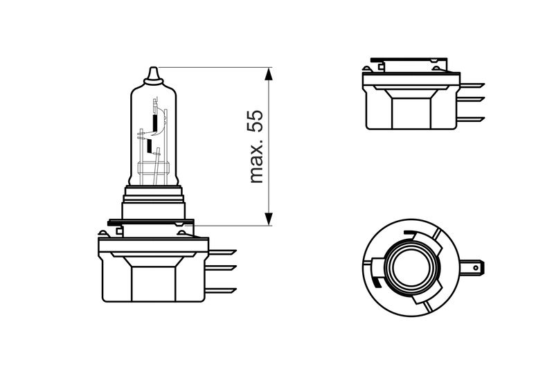 BOSCH 1 987 302 088 Bulb, spotlight