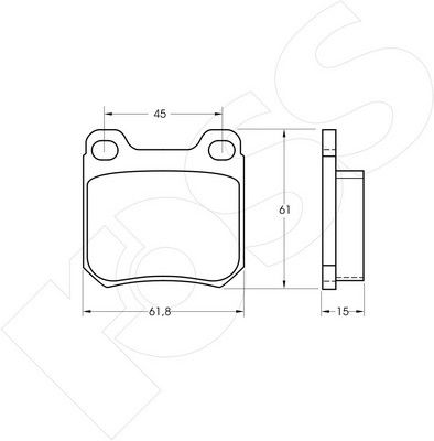 1-GNC R-368 - Brake Pad Set, disc brake