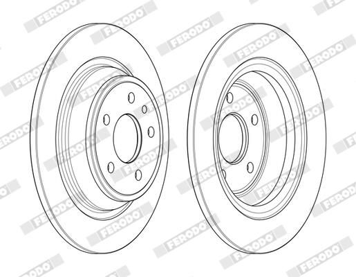 FERODO DDF2338C Brake Disc