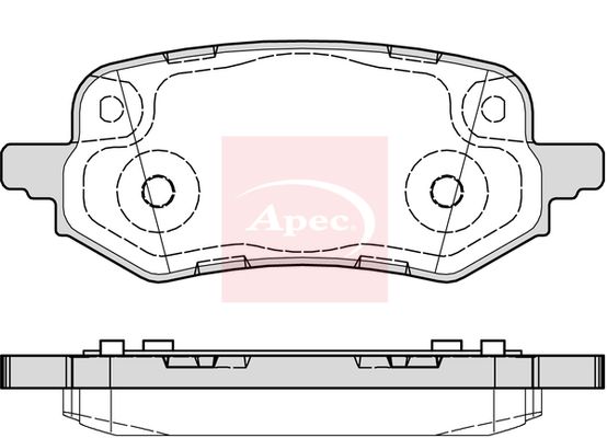 APEC Brake Pad Set, disc brake PAD2329