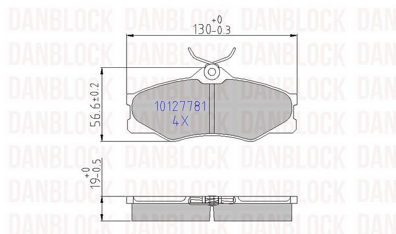 DANBLOCK Remblokkenset, schijfrem