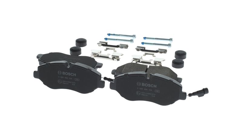 Piduriklotsi komplekt, ketaspidur, BOSCH 0 986 494 334