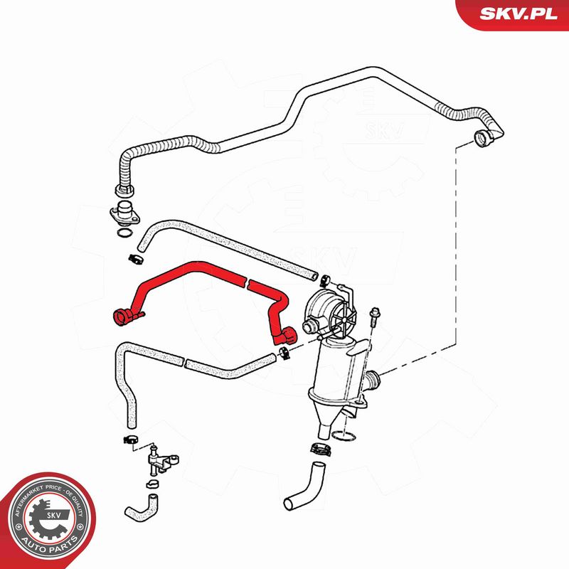 ESEN SKV 54SKV748 Hose, crankcase ventilation