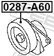 FEBEST 0287-A60 Tensioner Pulley, V-ribbed belt