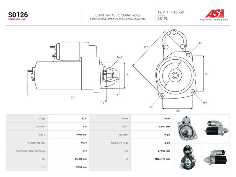Starter, AS-PL S0126