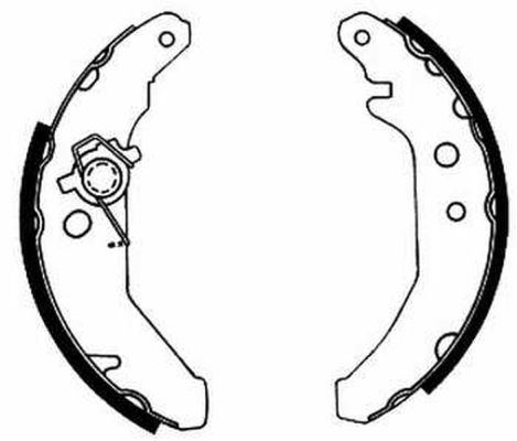 ABE C0G019ABE Brake Shoe Set