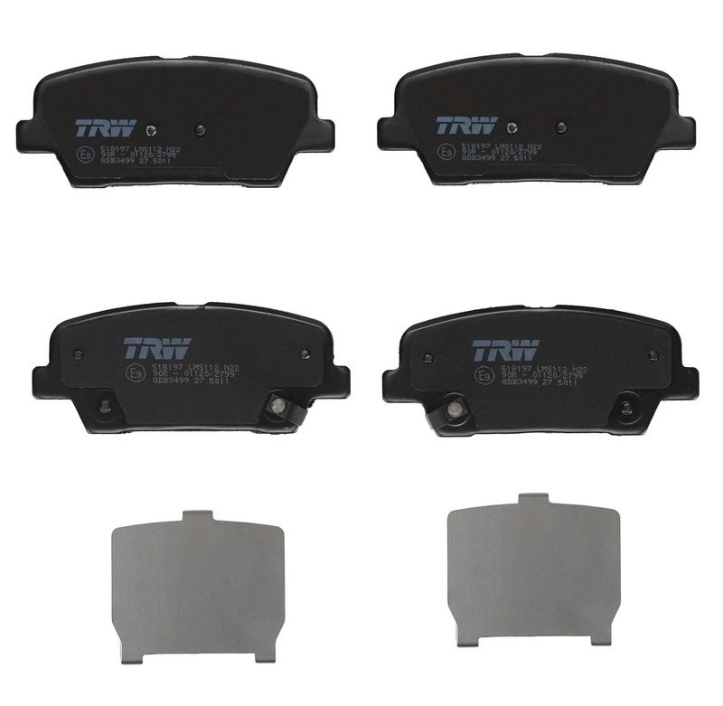 TRW GDB3499 Brake Pad Set, disc brake