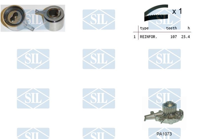 Saleri SIL Vízpumpa + fogasszíj készlet K1PA1073