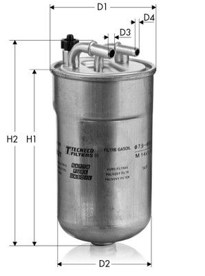 Фільтр палива, Tecneco GS8021