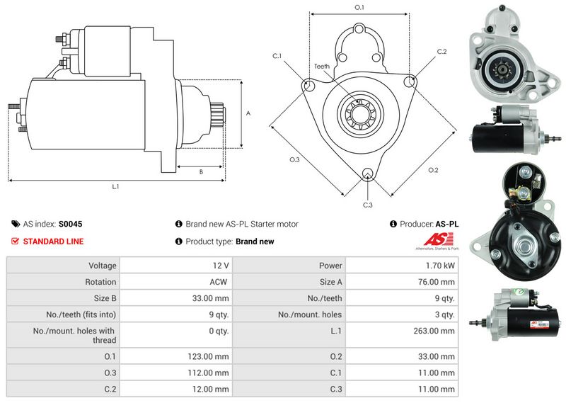 AS-PL S0045 Starter