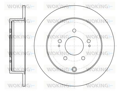 Гальмівний диск, Woking D61098.00