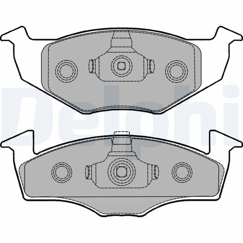 set placute frana,frana disc LP1249 DELPHI