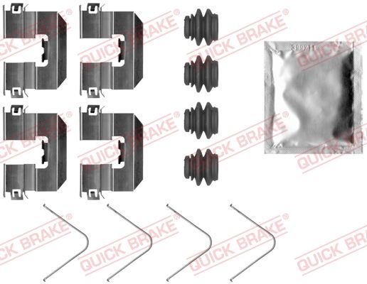 QUICK BRAKE tartozékkészlet, tárcsafékbetét 109-0095