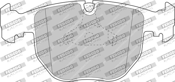 Комплект гальмівних накладок, дискове гальмо, Ferodo FCP997H