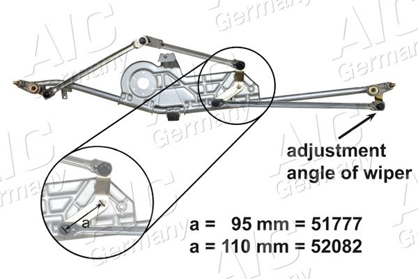 Тяги склоочисника, Aic 52082