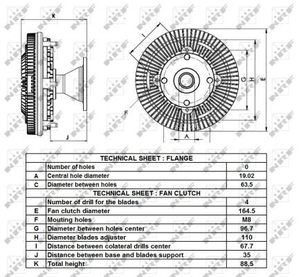 NRF 49425 Clutch, radiator fan