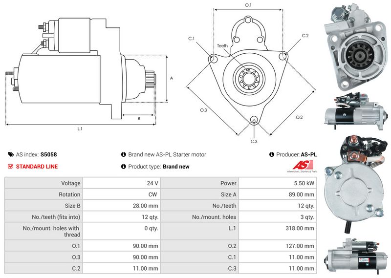 AS-PL S5058 Starter