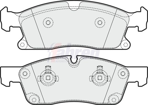 Fahren Brake Pad Set, disc brake FBP3704