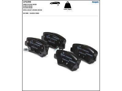 DELPHI LP2295 Brake Pad Set, disc brake