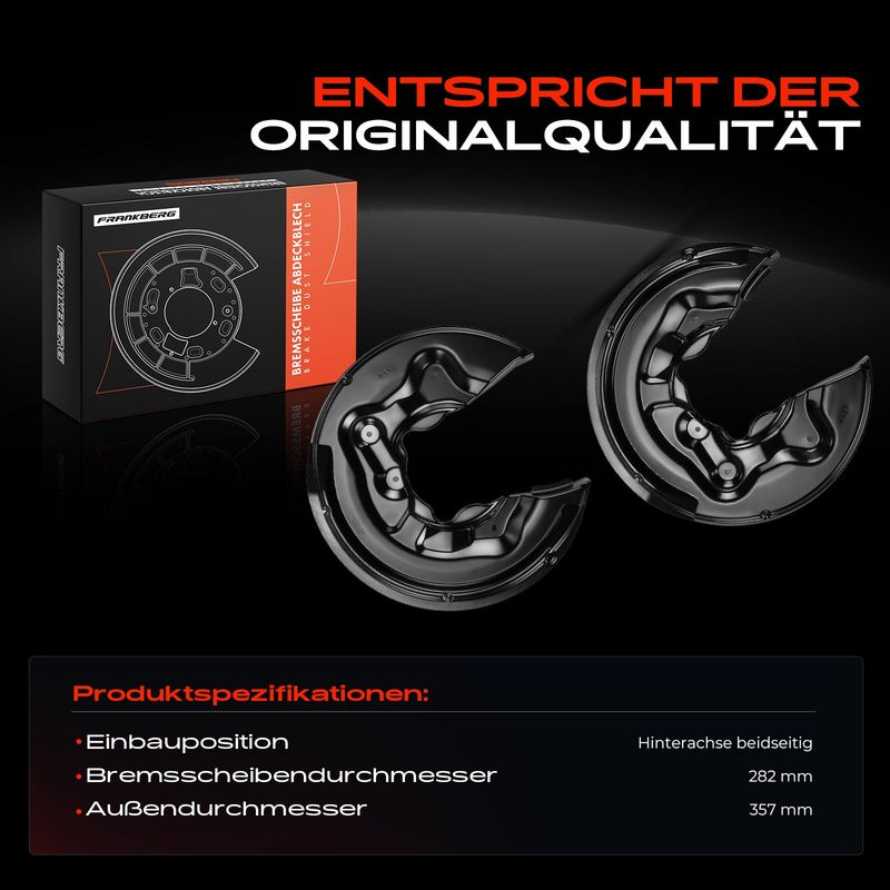 Frankberg 5481FB0032518 Splash Guard, brake disc