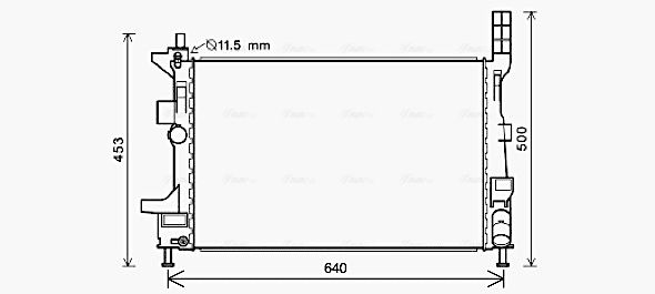 AVA QUALITY COOLING hűtő, motorhűtés FD2578