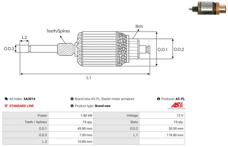 Ankur, starter, AS-PL SA3014