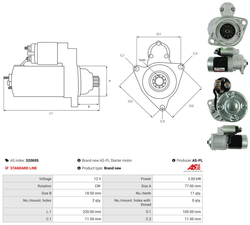 AS-PL S2069S Starter