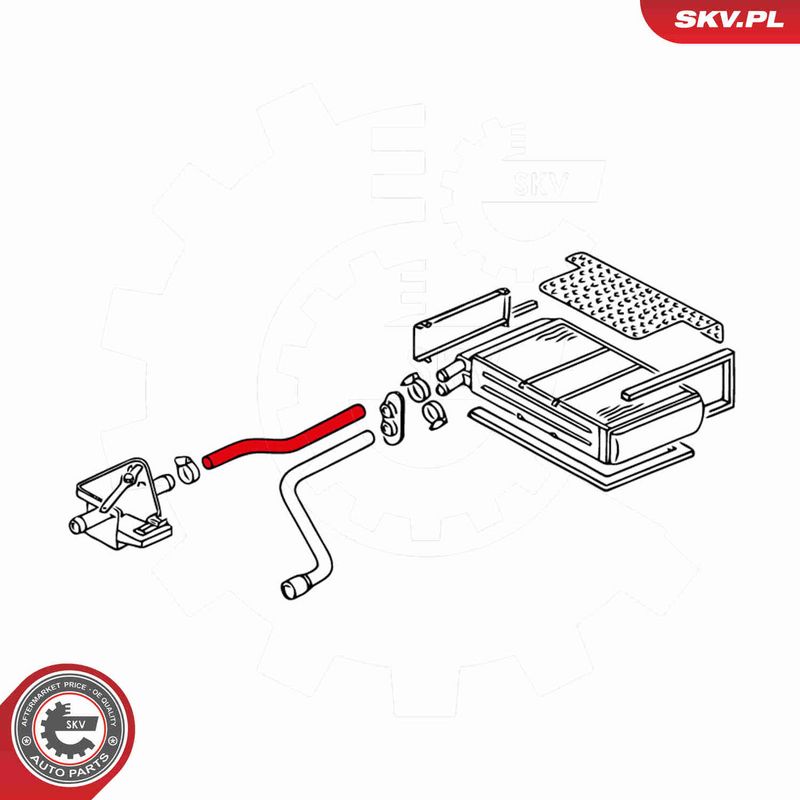 ESEN SKV 43SKV721 Radiator Hose