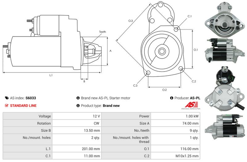 AS-PL S6033 Starter