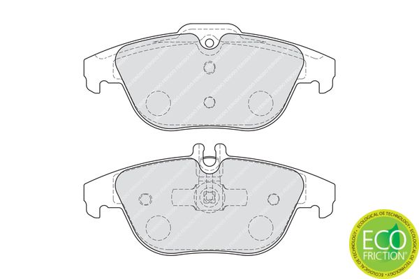 FERODO FDB1980 Brake Pad Set, disc brake