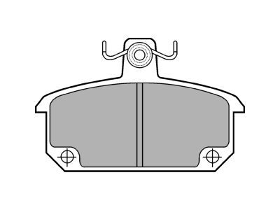 DELPHI LP168 Brake Pad Set, disc brake