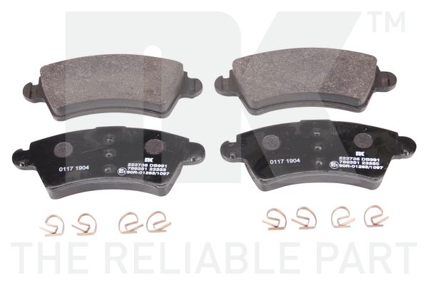 Bremseklodser - sæt til begge hjul