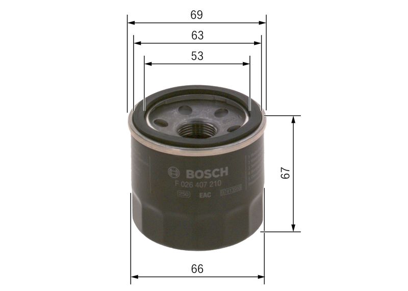 BOSCH F 026 407 210 Oil Filter