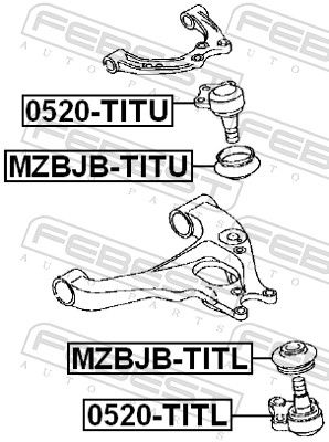 FEBEST 0520-TITU Ball Joint