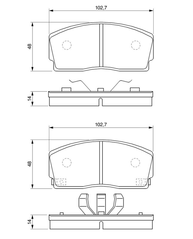 BOSCH 0986493390 Brake Pad Set, disc brake