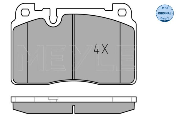 MEYLE 025 256 4316 Brake Pad Set, disc brake