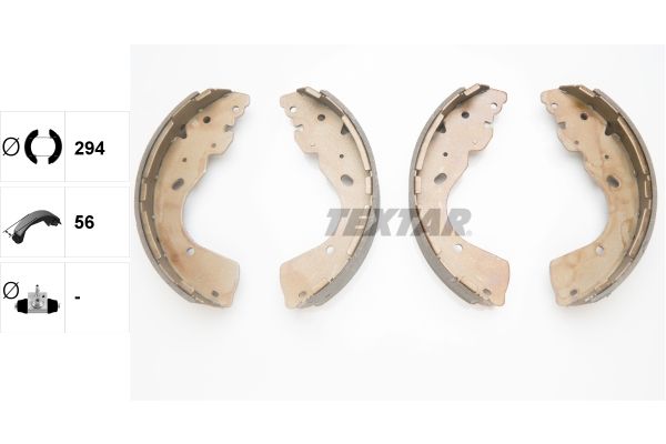 TEXTAR 91081800 Brake Shoe Set